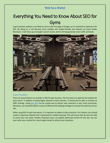 Everything You Need to Know About Seo for Gyms
