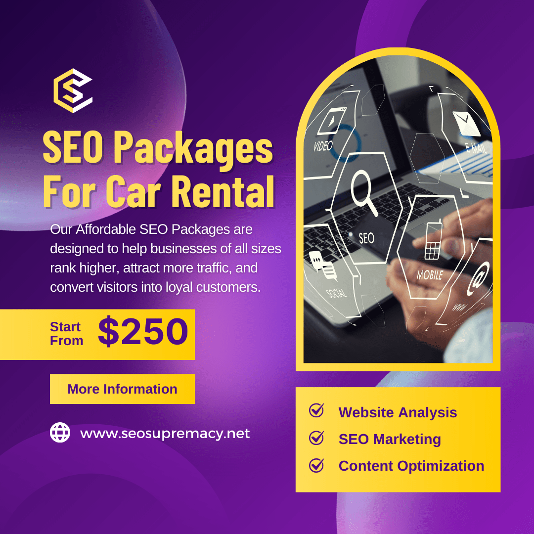 Monthly Car Rental SEO Package