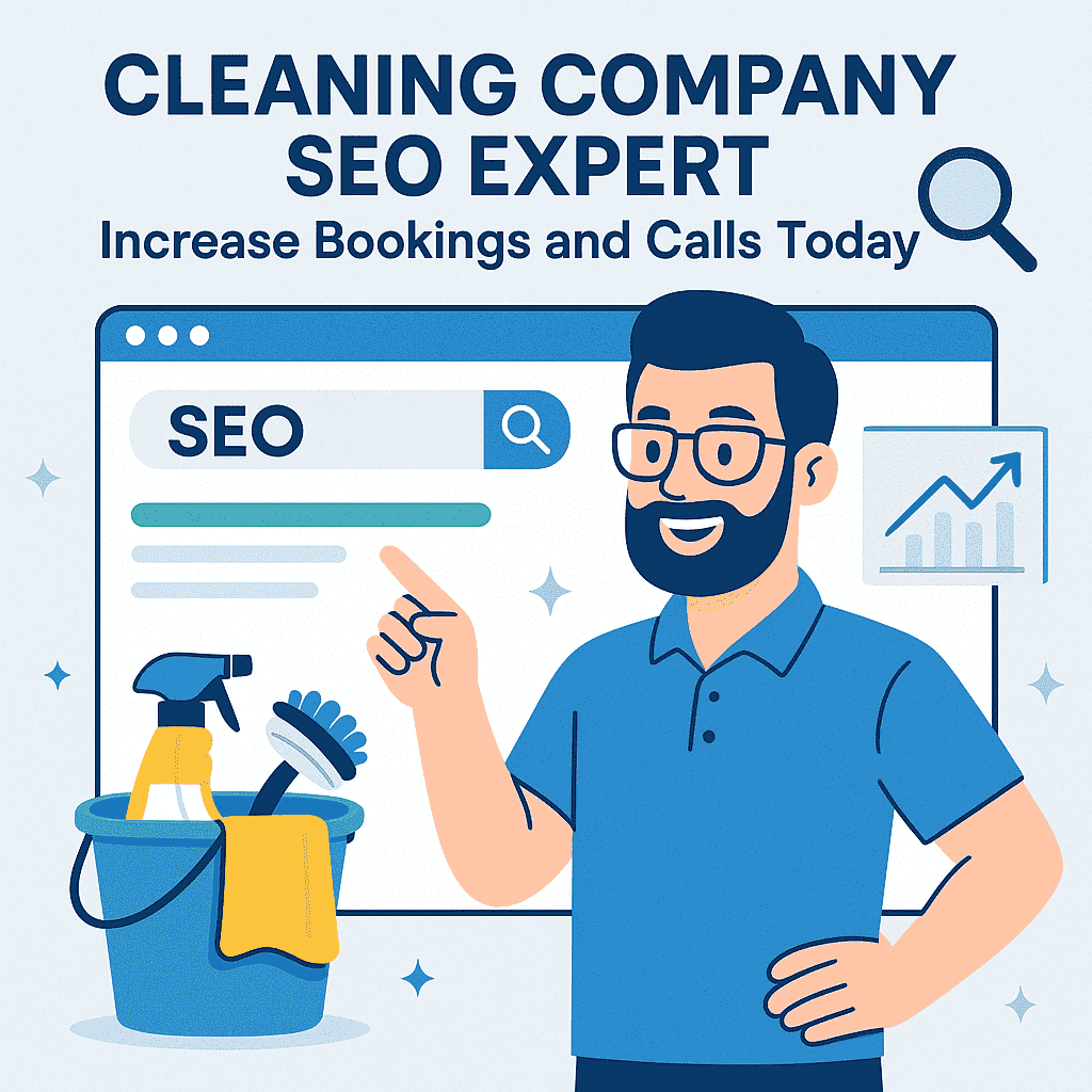 Cleaning Company SEO Expert – Increase Bookings and Calls Today