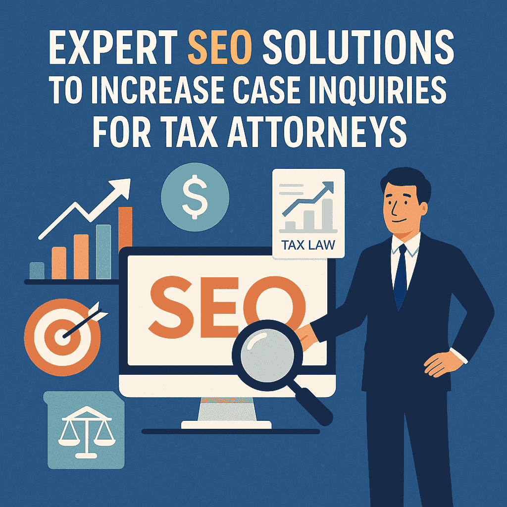 Expert SEO Solutions to Increase Case Inquiries for Tax Attorneys